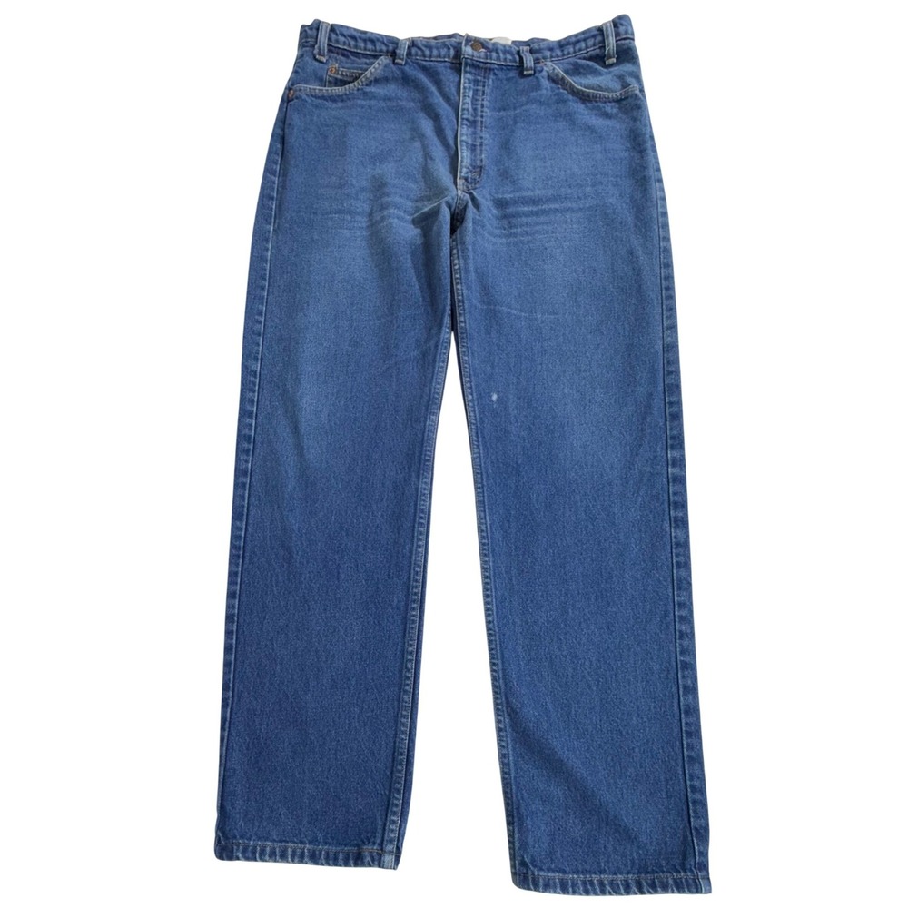 Levis 505 Orange‎ Tab Jeans 40x32 (38x31) Vintage Straight Leg Mexico FLAWS READ